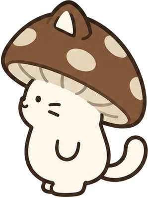 横を向いたしいたけねこ
