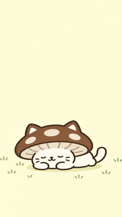 ひなたでおひるねのスマホ壁紙