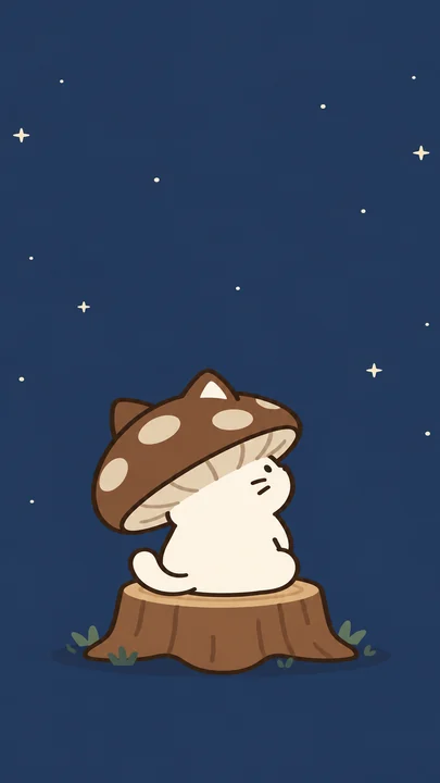 よぞらをみあげてのスマホ壁紙